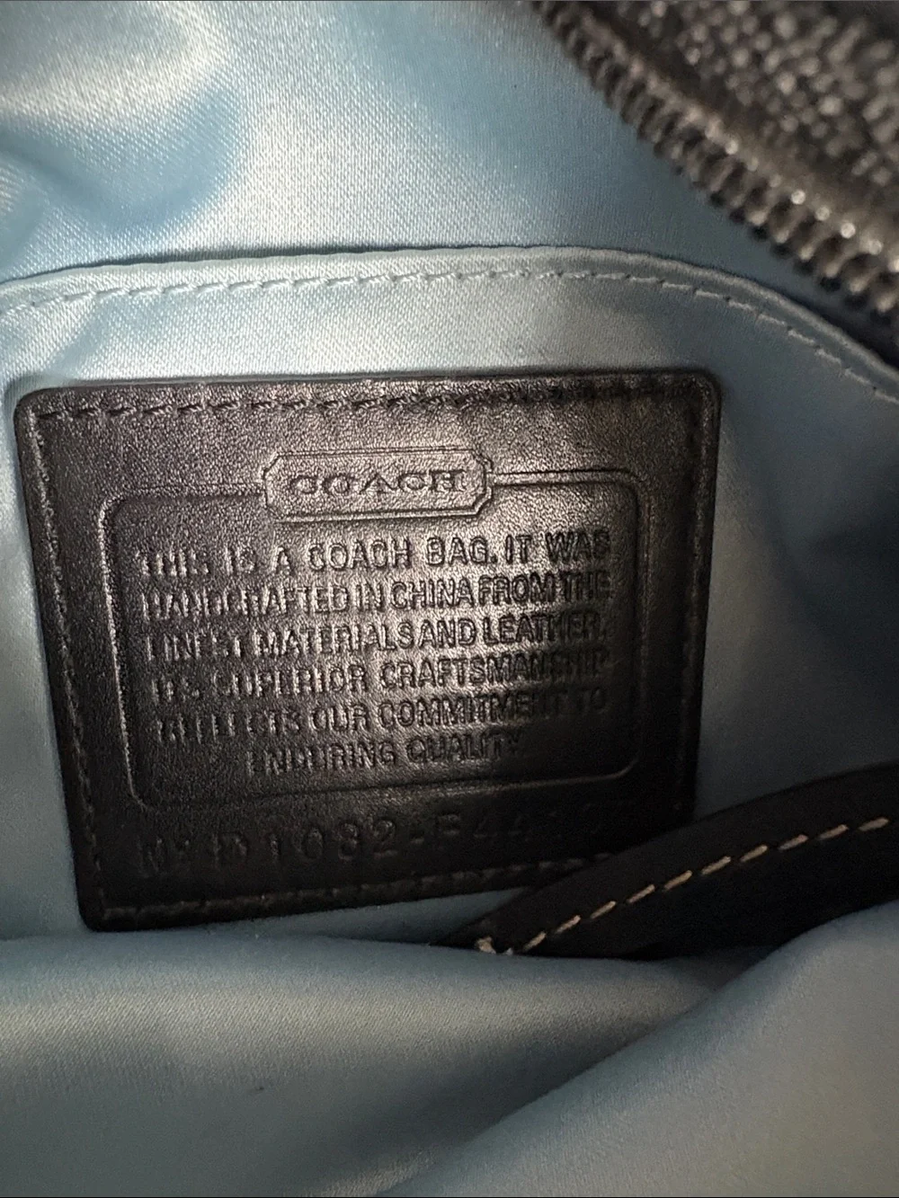 Coach Black and Gray Signature Shoulder Bag - Picture 9 of 10